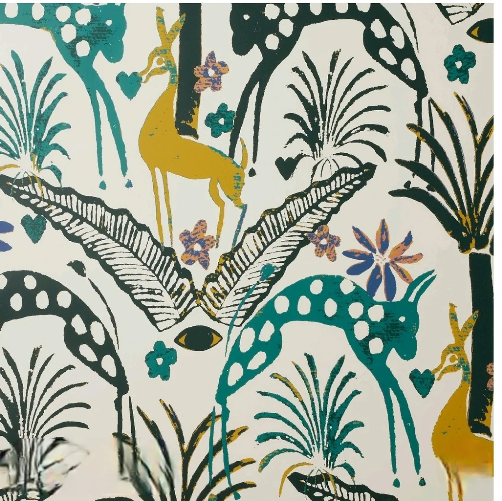 Opalhouse Fiesta Animals Peel & Stick Wallpaper Cream